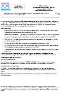 Autumn Budget Business Newsletter - November 2025