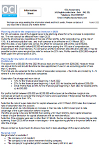 Planning ahead for the corporation tax increase in 2023