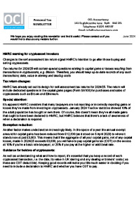 Personal Tax Newsletter - June 2024
